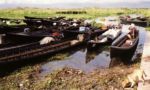 Loďky na Inle