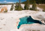 Yellowstone - termální jezírka 1 Yellowstone - termální jezírka 1