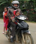 Rodina na motorce