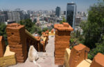 Vyhlídka na Santiago z vrcholu Cerro Santa Lucia 1 Vyhlídka na Santiago z vrcholu Cerro Santa Lucia 1