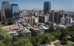 Vyhlídka na Santiago z vrcholu Cerro Santa Lucia 2 Vyhlídka na Santiago z vrcholu Cerro Santa Lucia 2
